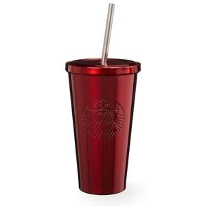 𝅺starbucks Stainless steel Tumbler red